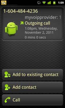 CounterPath Corporation Adding a Contact from the Call Log Quick-tap or long-tap The