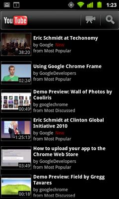 YouTube 294 Opening YouTube and watching videos You can browse, search for, view, upload, and rank YouTube videos on your phone with the YouTube application.