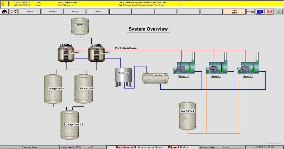 PUBLIC Part 1 - Operations In this part of the lab you will be acting as a control system Operator in a process plant.