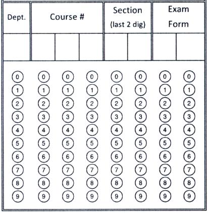 ENGR 122 Section Instructor: Name: Form#: 52 Allowed materials include calculator (without wireless capability), pencil or pen.