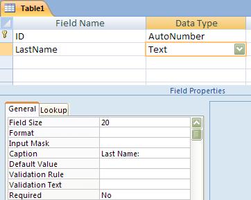 Microsoft Access 007 - Module I Edit a Table In Design View Creating or editing a table in Design View gives you freedom to construct a table with specifications for data collection.