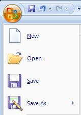 . To save the current table, click the Save button in the Quick Access Toolbar.