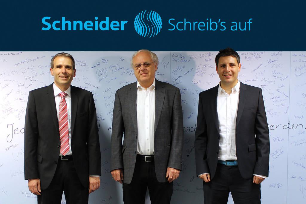 From left to right: Frank Groß, Roland Schneider and son Christian Schneider