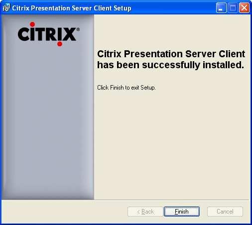 installed the Citrix ICA Web