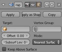 Vertex groups can also be assigned for control.