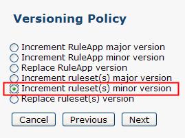 Step 3: Deploy the RuleApp You can now deploy the RuleApp directly to Rule Execution Server. To deploy the RuleApp: 1. Under Available RuleApps, select the check box next to miniloanruleapp. 2.