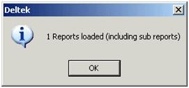 Load Custom Reports into Costpoint CRM 7. Click Yes on the dialog box that warns you that loading reports prevents users from running reports for a few minutes. 8.
