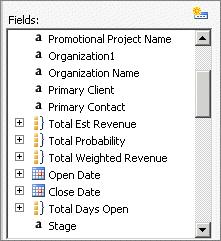 Entity name is preceded with a # symbol When you add this field to a report, it counts the items that are used to compile the information in a row on the report.