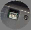 DIP Switch Location The DIP Switch is located under the PP-60 battery.