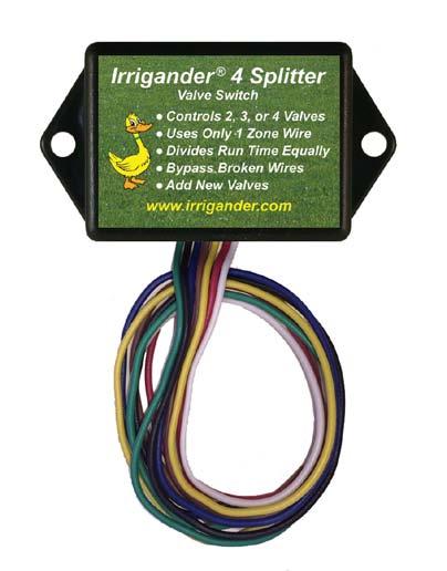 IRRIGANDER 4 SPLITTER SWITCH 4 Zone Irrigation Valve Switch