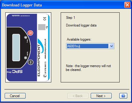Storage Interval Select the desired data storage interval from the available options.