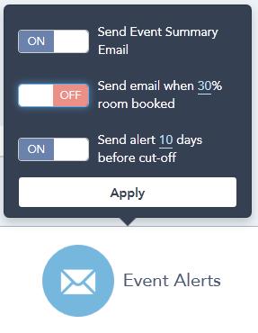 Click on the percentage number or number of days to customize milestone number that must be met for this alert to be sent 3. Input a number milestone in the input box.