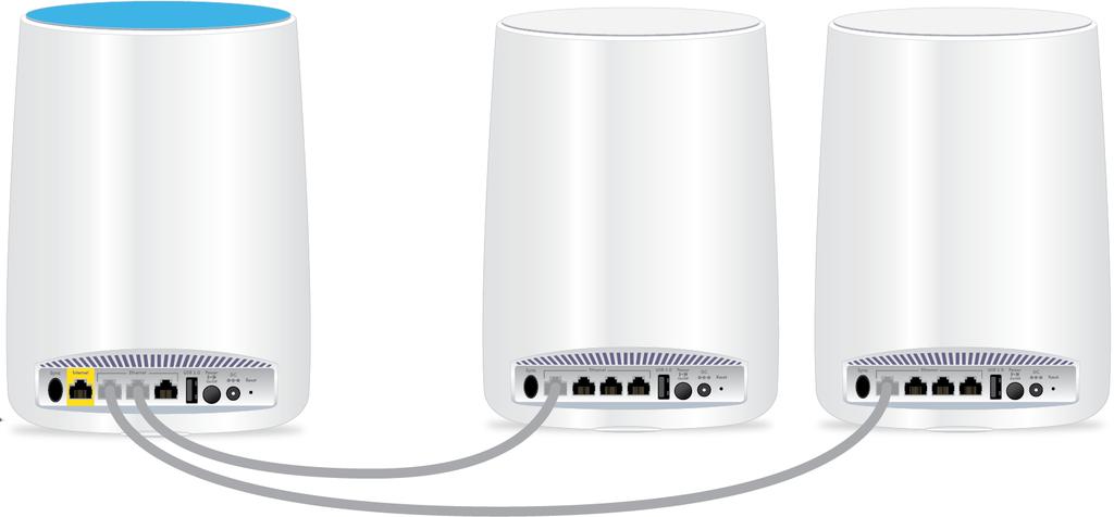 The satellite s ring LED pulses white. 11. Click the SYNC button in the router web interface. The router attempts to sync with the satellite.