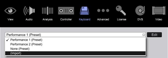 There are two kinds of default keyboard shortcuts: Performance 1 (Preset) Performance 2 (Preset) 1.