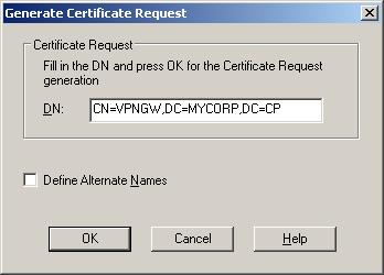 In the Certificate Properties window that opens, select the last subordinate CA. 3. Click Generate.