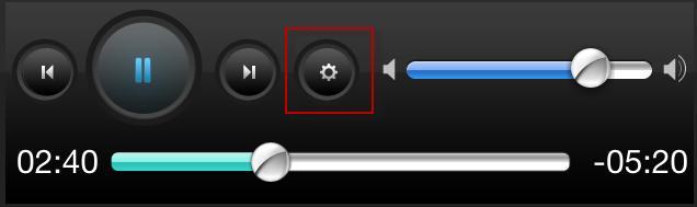 Lyrics If lyrics are present in the playing track, an " i " icon is shown, positioned in the bottom right of the