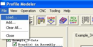 Launching the Application The Profile Modeler is an application that runs on the Thermwood SuperControl.