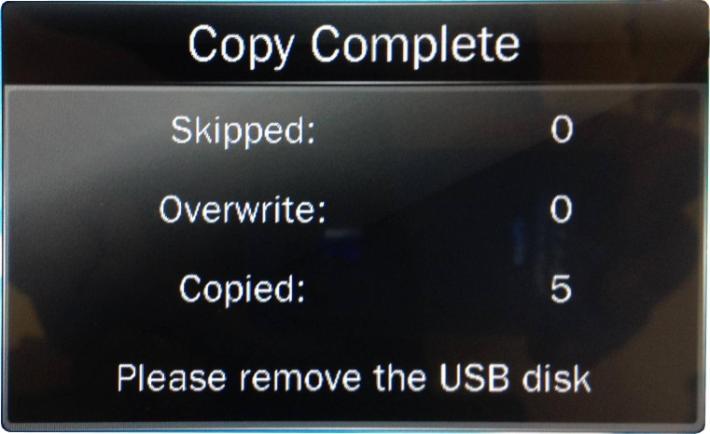 5.7 My media file will not display or is missing from the playlist In this situation the first step to take is to start with a blank USB drive. Copy one supported picture file (2.