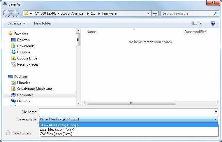Figure 5 Stop Capturing PD Packets Using the EZ-PD Analyzer Utility 2.