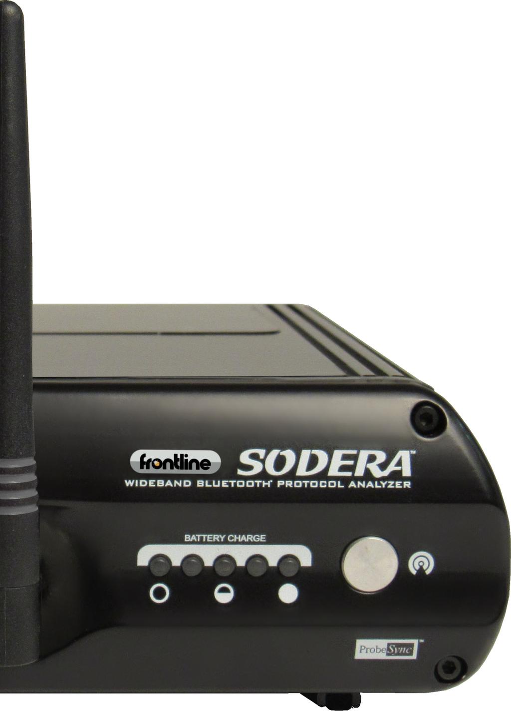 Bluetooth Protocol Analyzer With one click, Frontline Sodera captures every Bluetooth channel of your environment in the 2.4 GHz band completely and effortlessly.