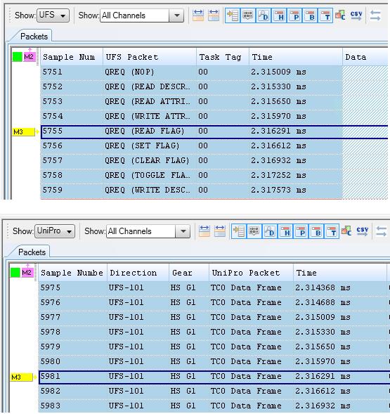 Viewing and Analyzing Captured Data 5 Similarly, you can lockstep a Protocol Viewer window with a Waveform Viewer window to ensure that when you scroll in Waveform Viewer window, protocol data in