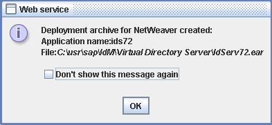 "Properties " from the context menu). Server Make sure that "NetWeaver" is selected. 2. Choose "Deploy".