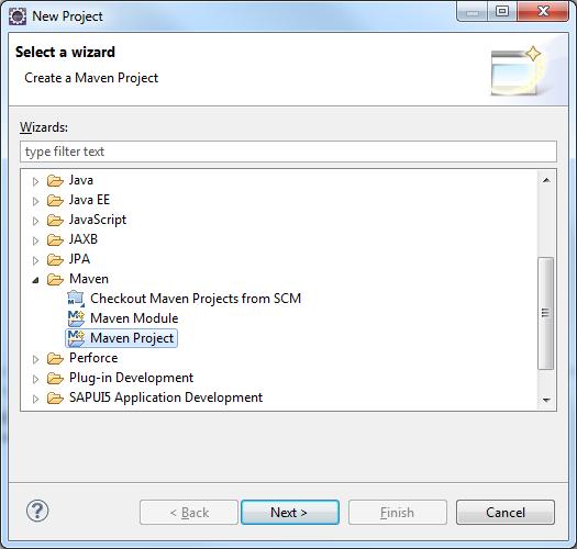 8 1.2 Create Maven Project 1.2.1 Create Project In Eclipse, click on File New Project.