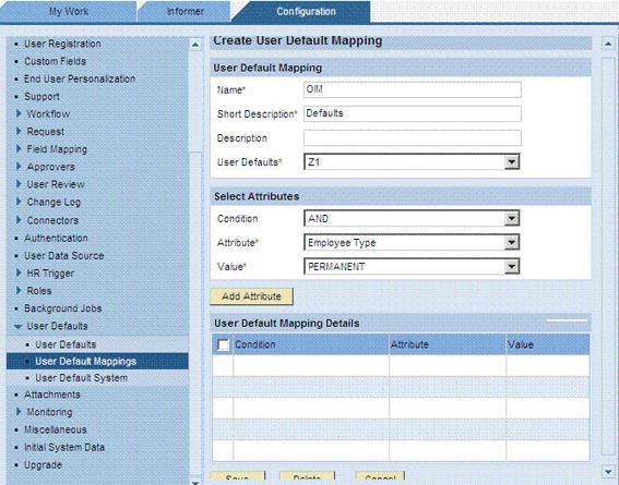 Postinstallation 2.3.7.4 Setting Values in the Lookup.SAP.CUP.Configuration Lookup Definition Table 2 4 describes the entries in the Lookup.SAP.CUP.Configuration lookup definition.