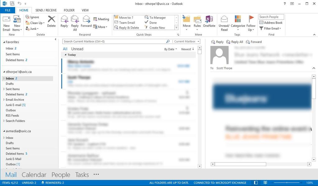 Pasting the URL link into an email or Word document 1. Open Outlook or a similar email application and create a New email: 2.