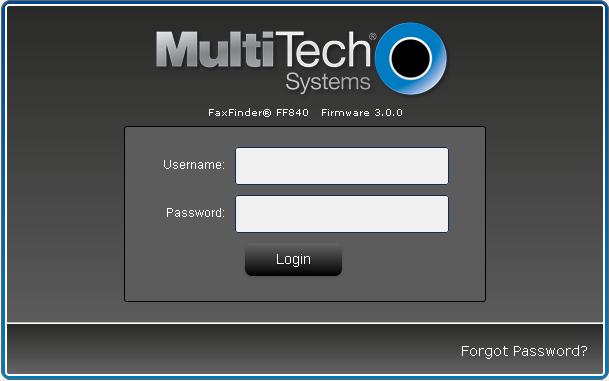 6. Configure MultiTech FaxFinder FFx40 This section provides the procedures for configuring MultiTech FaxFinder.