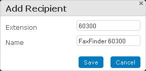 6.5. Administer Inbound Routing Recipients Under Fax Configuration, select Inbound Routing. The screen below is displayed.