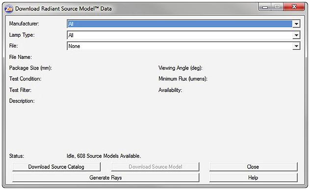How to Generate a Ray Set from an RSMX Source Model Introduction The most general description of a complex source is given in a Radiant Source Model (RSMX) file.