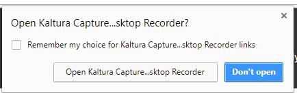 How to Access Kaltura CaptureSpace Wait for the program to finish installing.