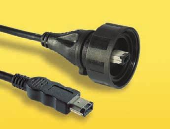 Cables are fully overmoulded construction offering secure, tamper-proof connections.