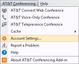 Creating and managing your AT&T Connect web accounts Manually creating a web account To manually create a web account: 1.
