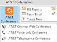 Scheduling an AT&T Connect web conference Turning the Desktop alerts on/off Desktop alerts are toast or popup messages that appear on the desktop five minutes before the scheduled meeting start time