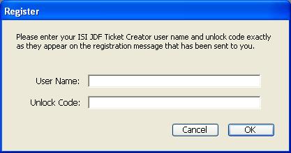 Registering JDFTC: You have the option to register the JDFTC application at this point or to run in Demo mode for 30 days.