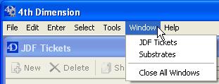 The Tools / Special Functions menu item opens the Special Functions window.