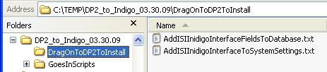 Next, you will need to launch any DP2 client workstation and drag each of the two files inside the DragOnToDP2ToInstall directory onto the grey background of the DP2 application window.
