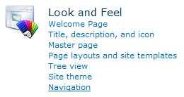 7.3. Left-Hand Navigation The left hand side navigation box can be configured within Site Settings.