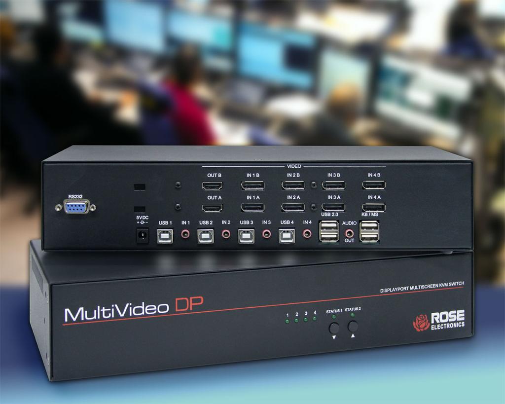 MultiVideo DP 1 4 Multi-head KVM Switch DisplayPort USB2.