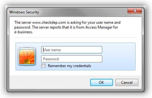 You will then be taken to a login screen for further set-up. Enter the User Name and Temporary Password that were previously emailed to you by Key Capture Support.