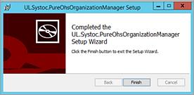 5. Accept the default location of C:\Program Files (x86)\ul EHSS\PureOhsOrganizationManager or click Change to select a different installation location. Click Next. 6.