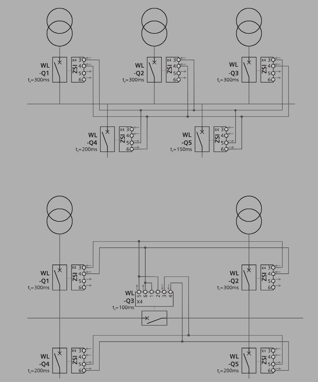 Communication-capable Circuit Breakers WL Circuit Breaker Graphic 2-7 This diagram consists of two parts: