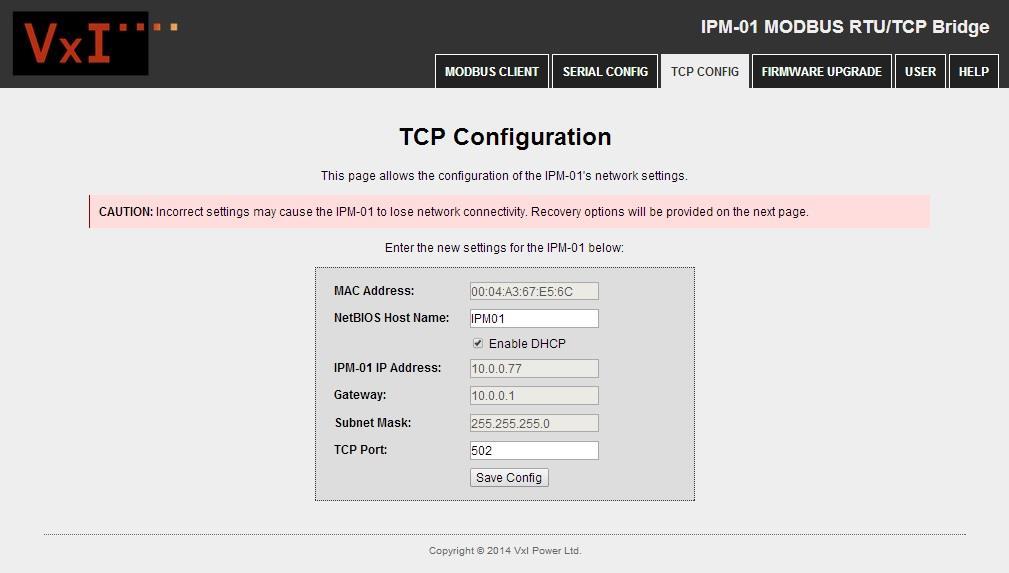 - If checked, the device will request the assignment of an IP address from the local server.