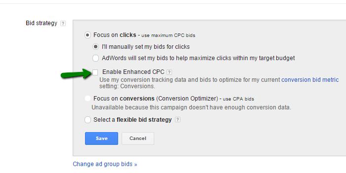 Setting up a bid Depending on your strategy, you can create a default bid and use it in one or several campaigns, or you can choose to edit bids for ad groups separately.