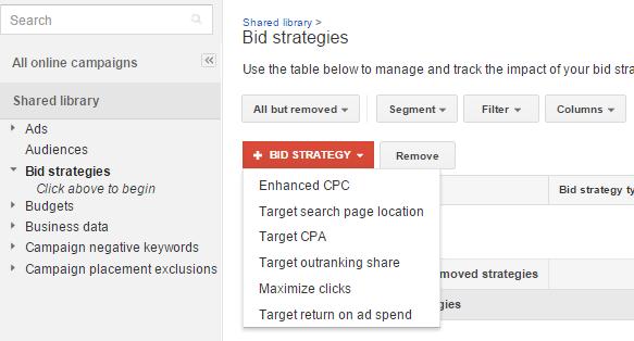Go to the campaign settings to choose one of the bid strategies you have created, and then apply the strategy on campaign, ad group or keyword level.