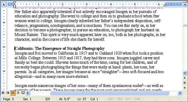 8 Inserting a Page Break PART 7 Start To insert a hard page break, click where you want to break the page and