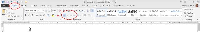 Microsoft Word 2013 Aligning Text Align text: LIBRARY AND LEARNING SERVICES FORMATTING YOUR TEXT www.eit.ac.