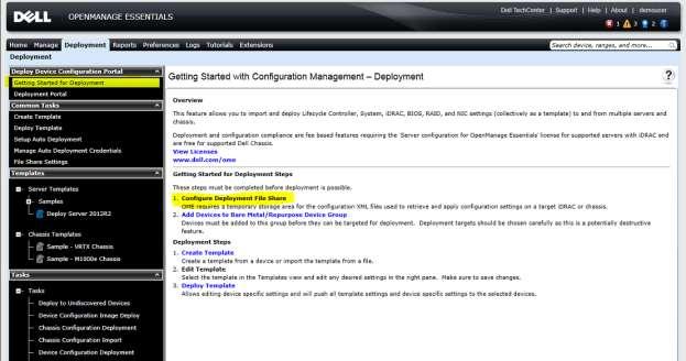 3.1.3 Lab 3 OS Deployment and Configuration Management Navigate to Getting Started with Configuration Management - Deployment 1. Click on Deployment Tab 2.